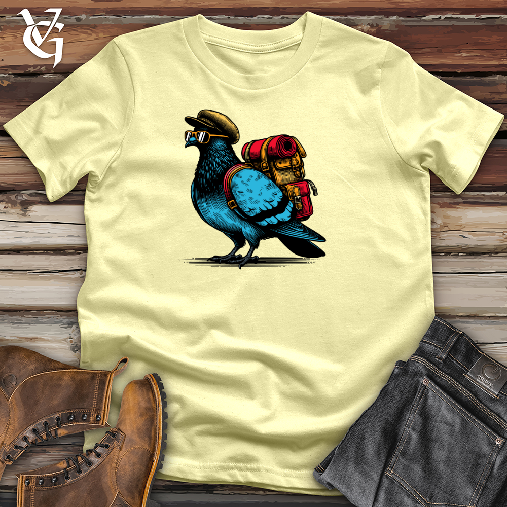Viking Goods Pigeon Traveler Softstyle Tee Cornsilk / XS