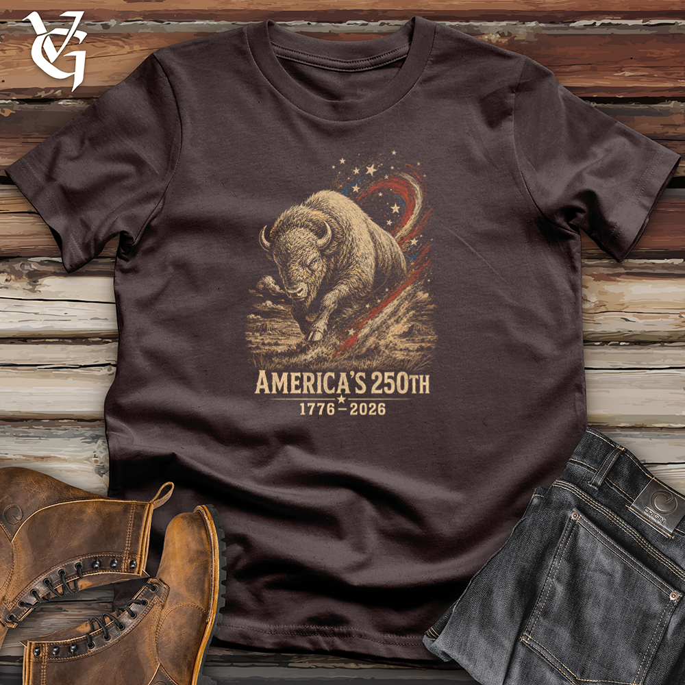 Viking Goods American Bison Softstyle Tee Dark Chocolate / L