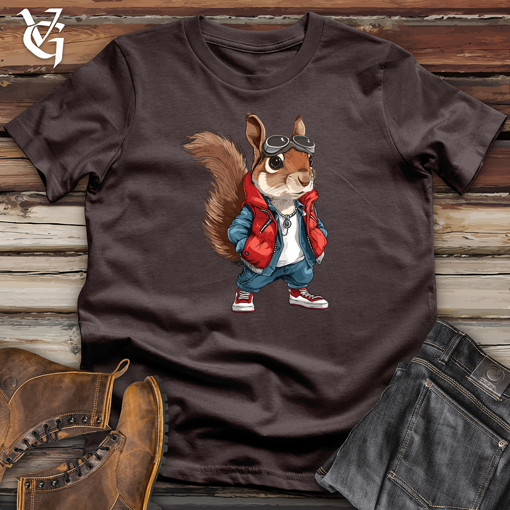 Viking Goods Back To School Squirrel Softstyle Tee Dark Chocolate / L