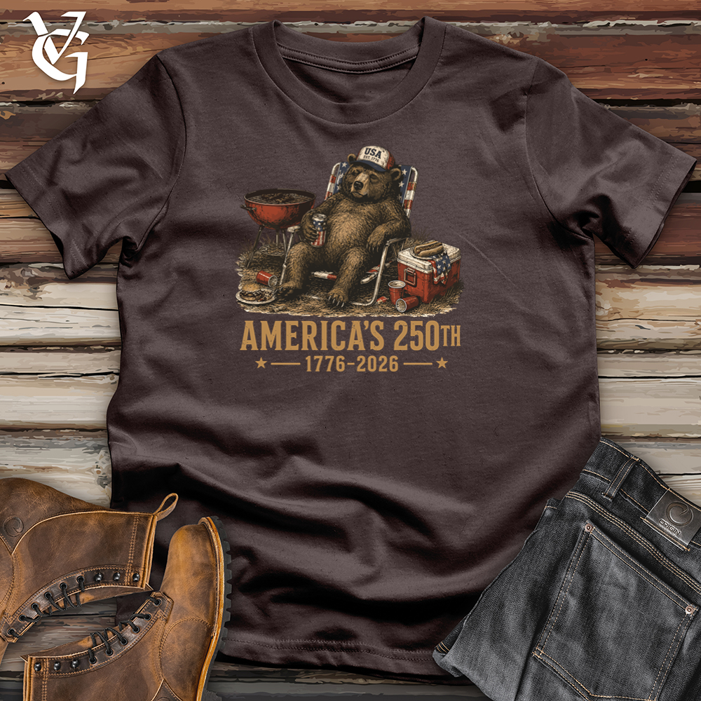 Viking Goods Bear BBQ Nap Softstyle Tee Dark Chocolate / L