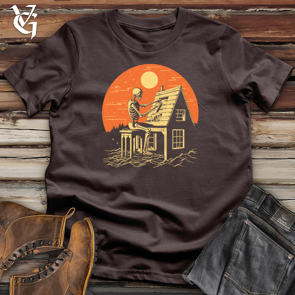 Viking Goods Celestial Builder Skeleton Softstyle Tee Dark Chocolate / L