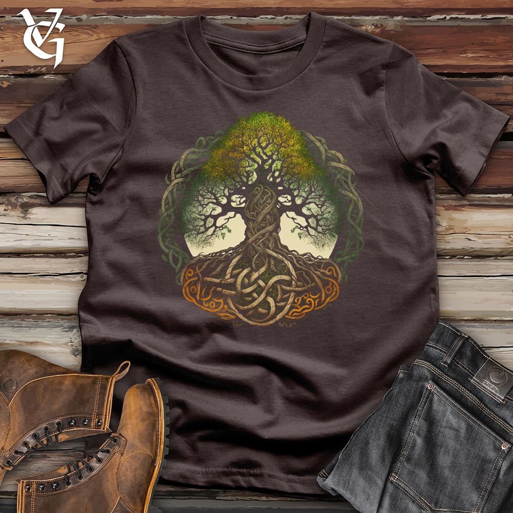 Viking Goods Celtic Life of Tree Softstyle Tee Dark Chocolate / L
