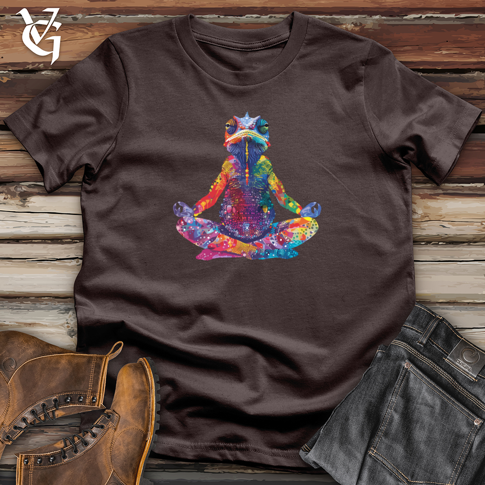 Viking Goods Chameleon Zen Mandala Softstyle Tee Dark Chocolate / L