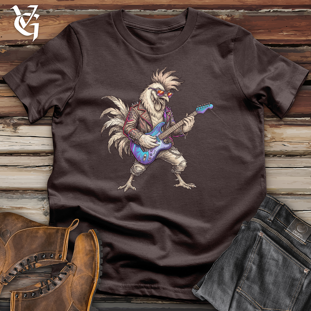 Viking Goods Chicken Rockstar Tee Dark Chocolate / L