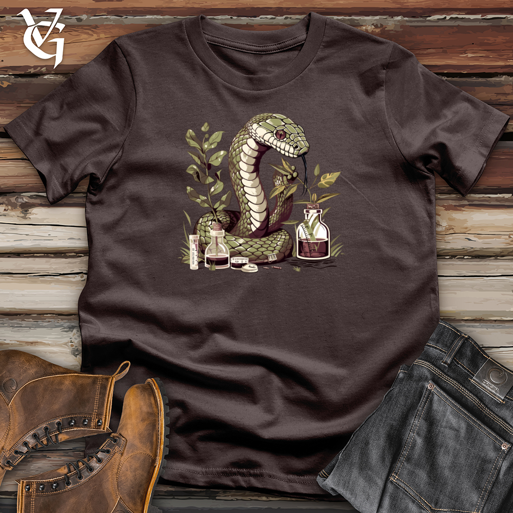 Viking Goods Cobra Botanist Inquiry Softstyle Tee Dark Chocolate / L