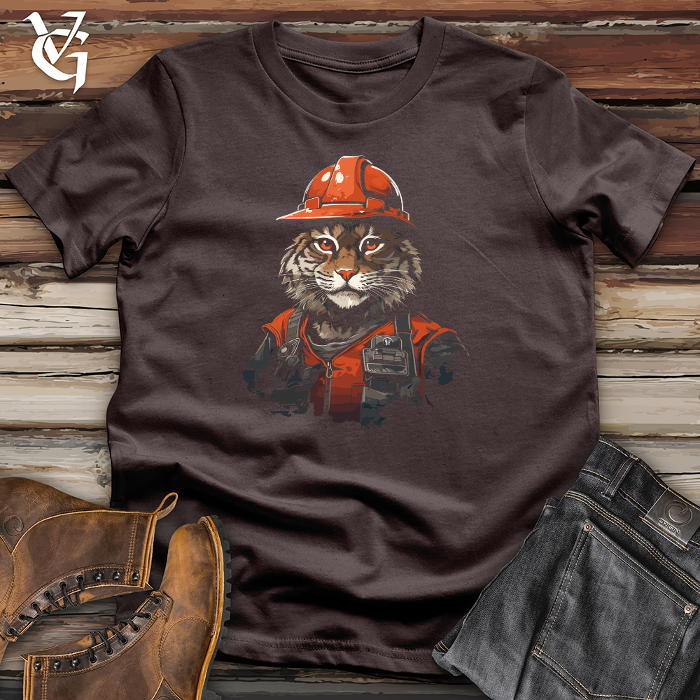 Viking Goods Construction Cat Chief Softstyle Tee Dark Chocolate / L