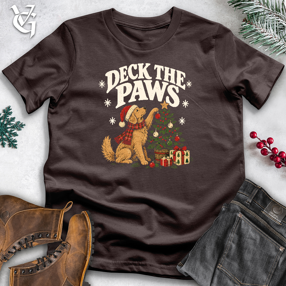 Viking Goods Deck The Paws Softstyle Tee Dark Chocolate / L