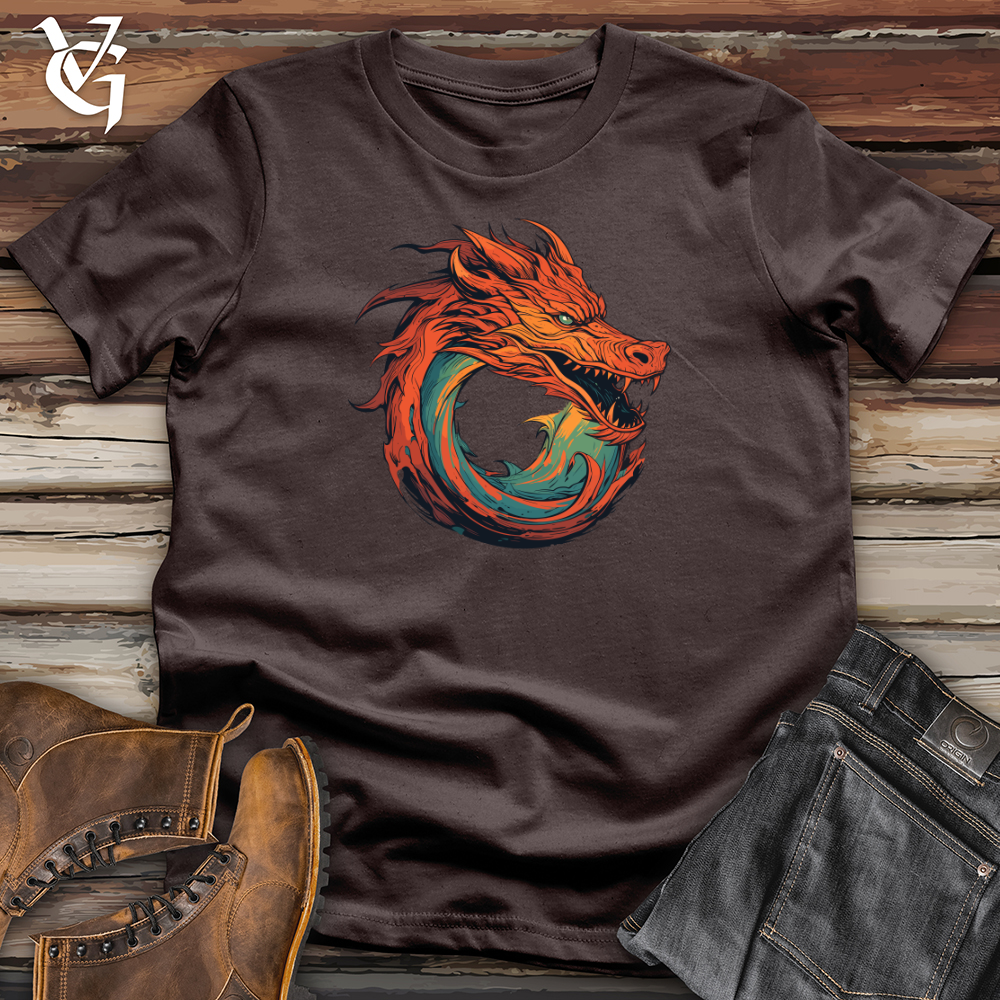 Viking Goods Dragon Whirlwind Fury Softstyle Tee Dark Chocolate / L