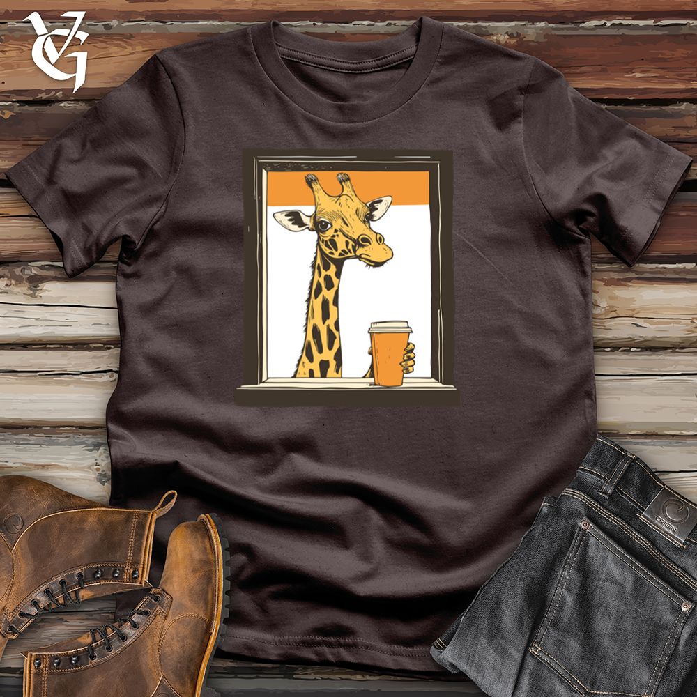Viking Goods Drive Thru Giraffe Softstyle Tee Dark Chocolate / L