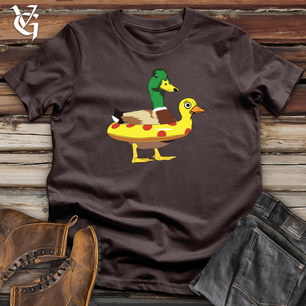 Viking Goods Duck Duck Swim Softstyle Tee Dark Chocolate / L