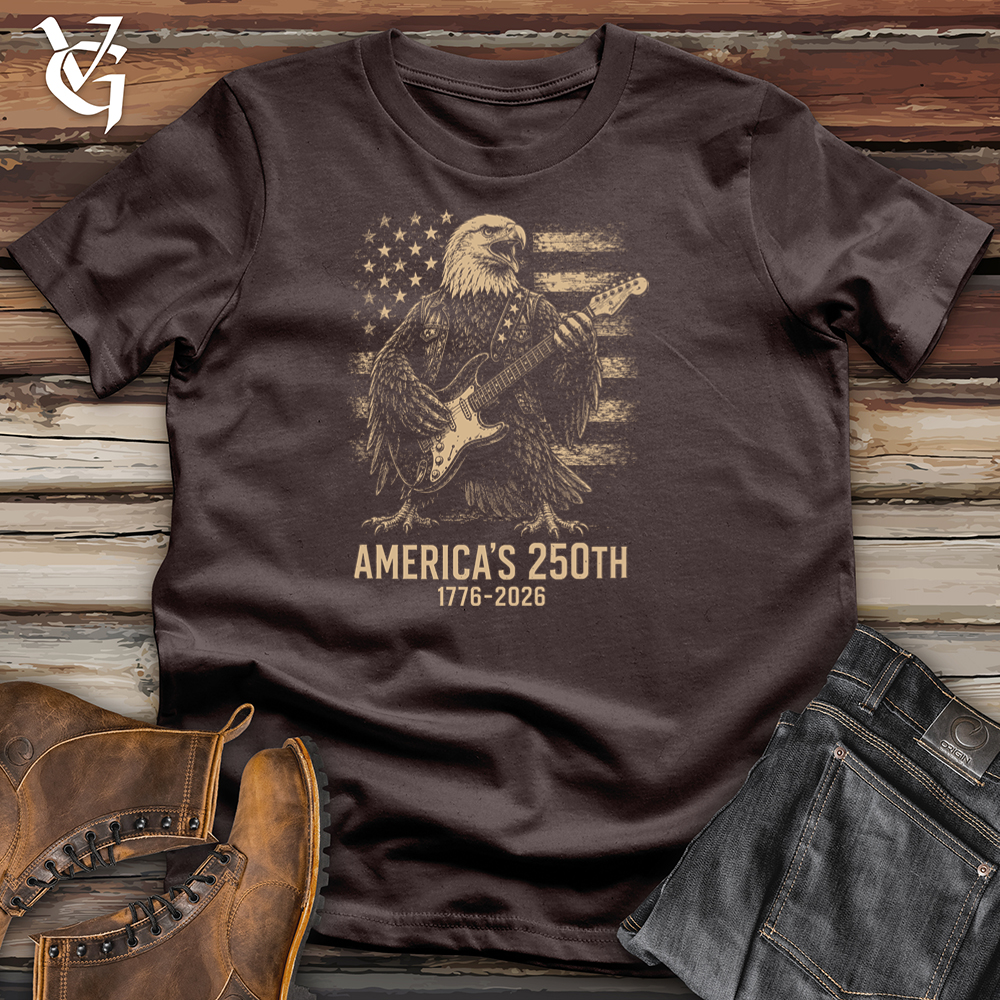 Viking Goods Eagle American Rock Softstyle Tee Dark Chocolate / L