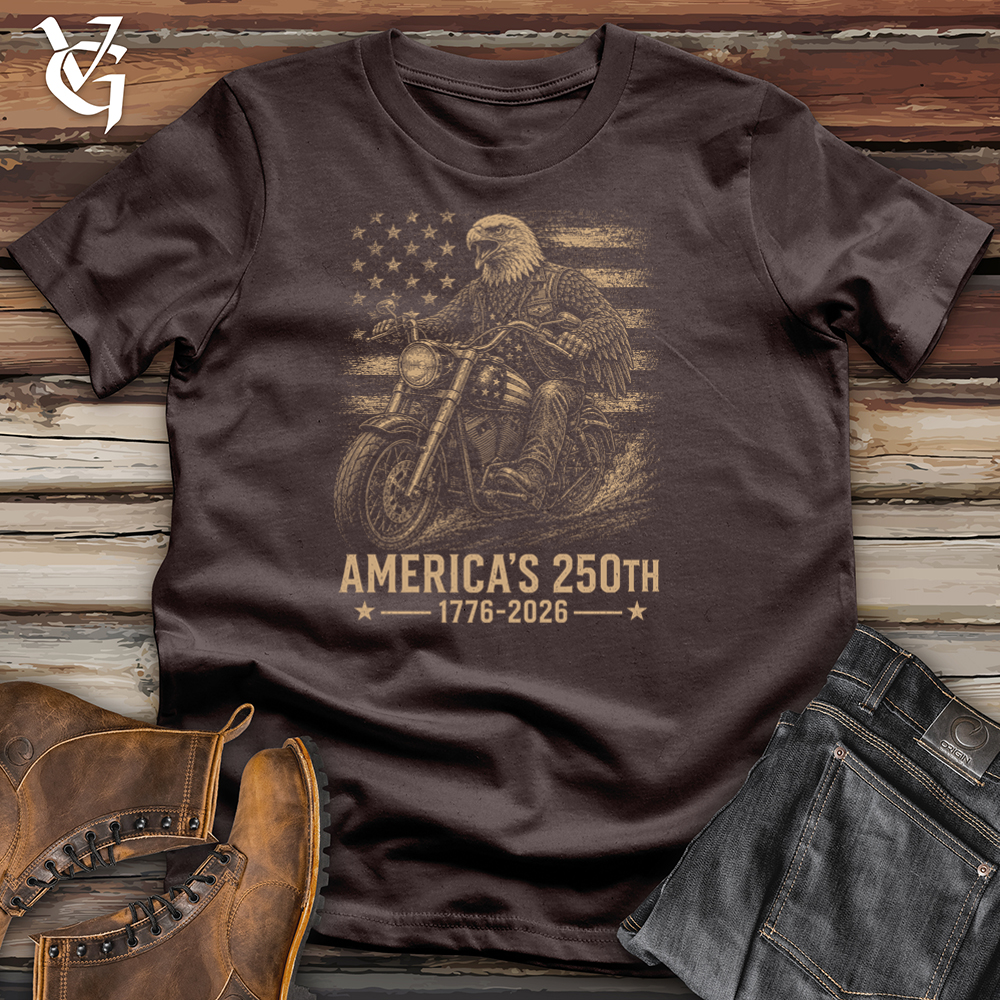 Viking Goods Eagle Riding Motorcycle A250 Softstyle Tee Dark Chocolate / L