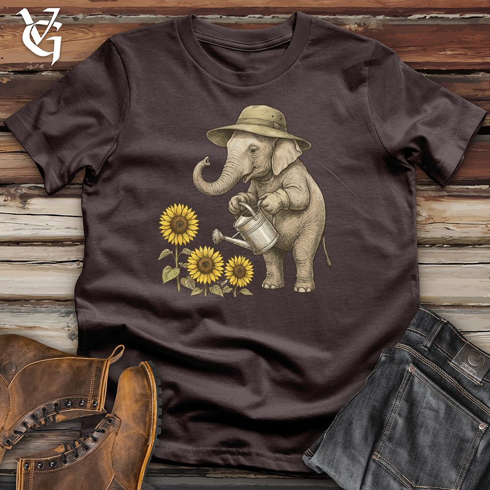 Viking Goods Elephant Gardener Tee Dark Chocolate / L