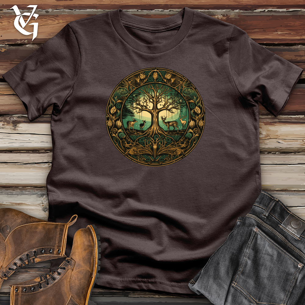Viking Goods Enchanted Forest Cycle Softstyle Tee Dark Chocolate / L