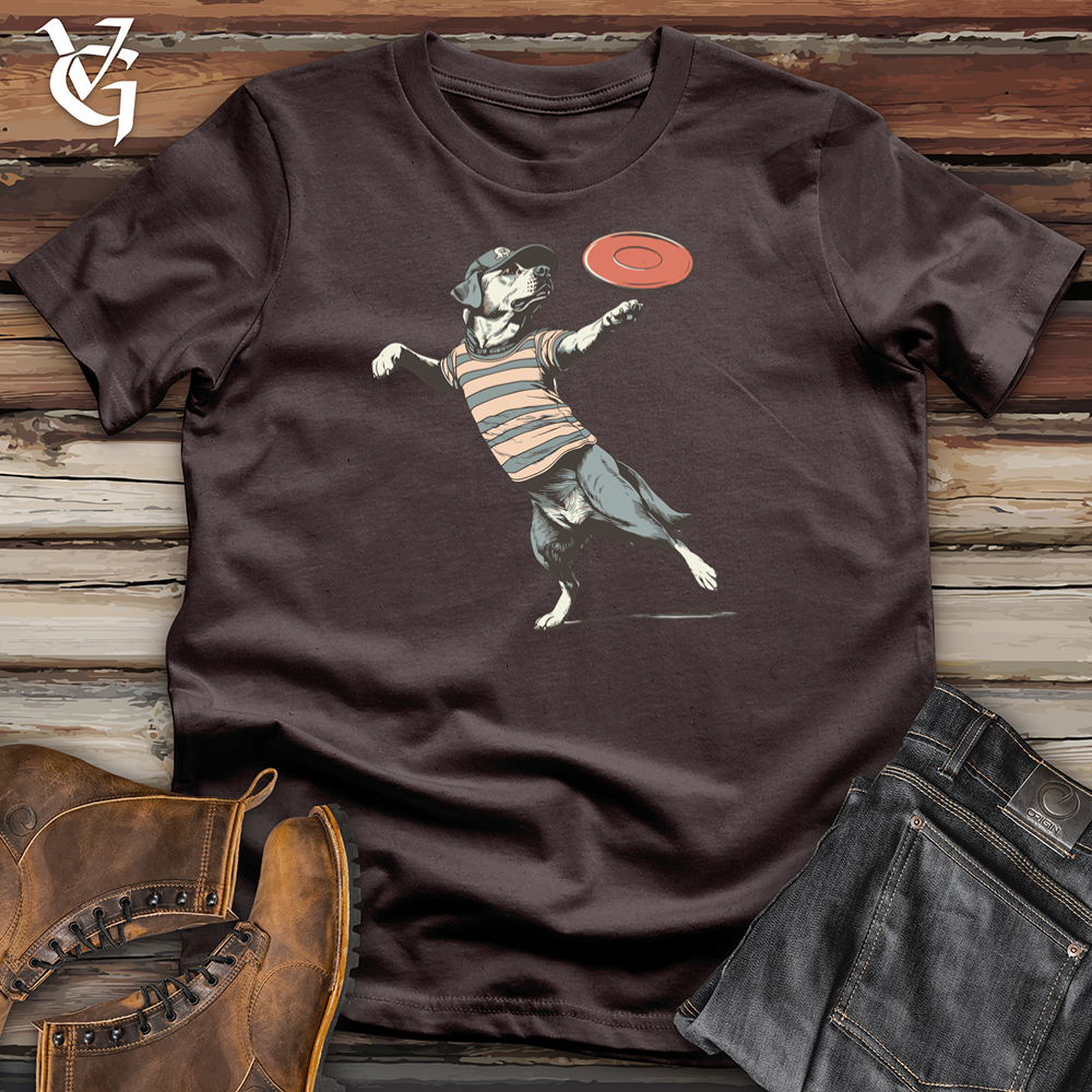 Viking Goods Frisbee Dog Softstyle Tee Dark Chocolate / L
