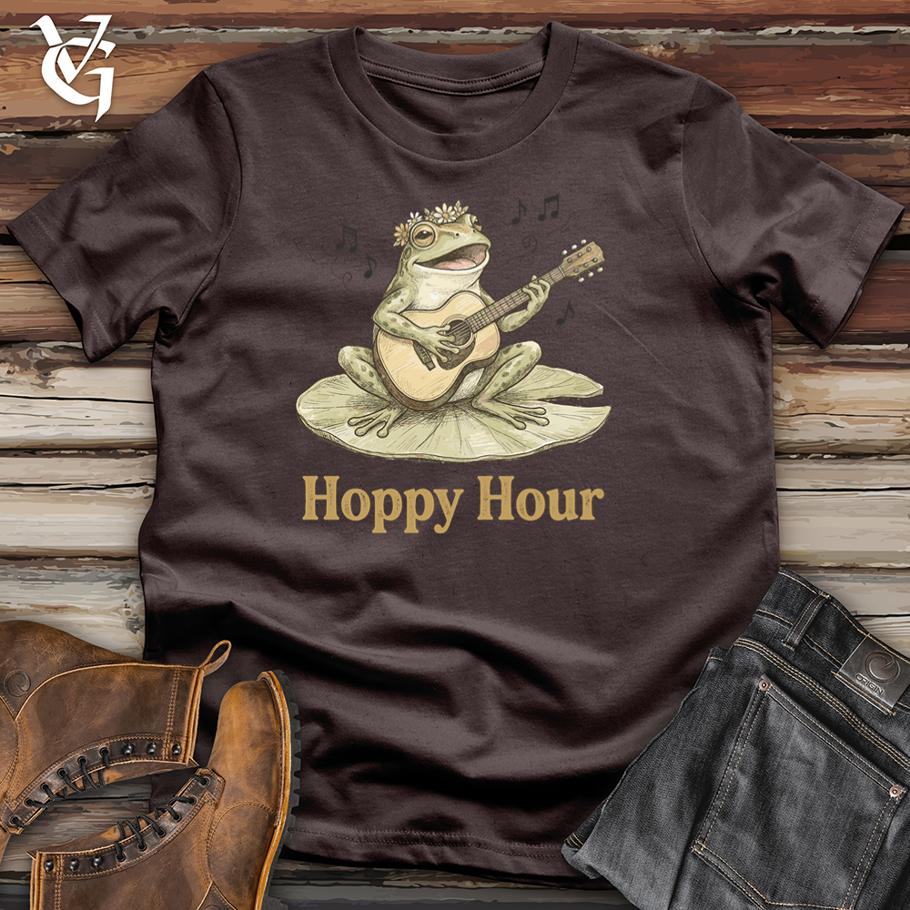 Viking Goods Frog Hoppy Hour Tee Dark Chocolate / L