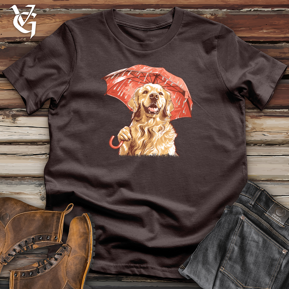 Viking Goods Golden Optimist Umbrella Softstyle Tee Dark Chocolate / L