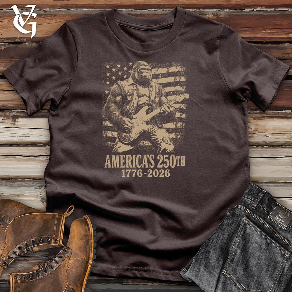 Viking Goods Gorilla American Guitar Softstyle Tee Dark Chocolate / L