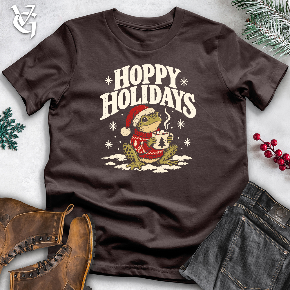 Viking Goods Hoppy Holidays Softstyle Tee Dark Chocolate / L