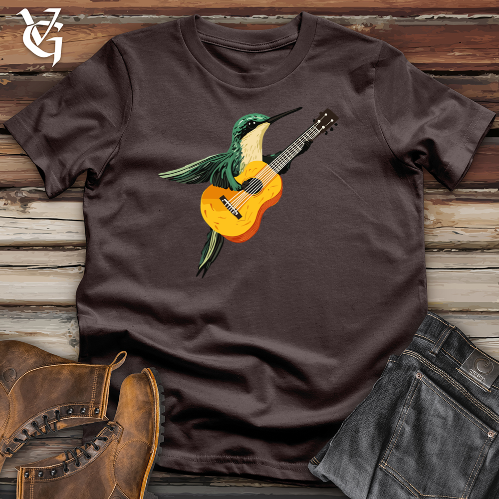 Viking Goods Hummingbird Guitarist Softstyle Tee Dark Chocolate / L