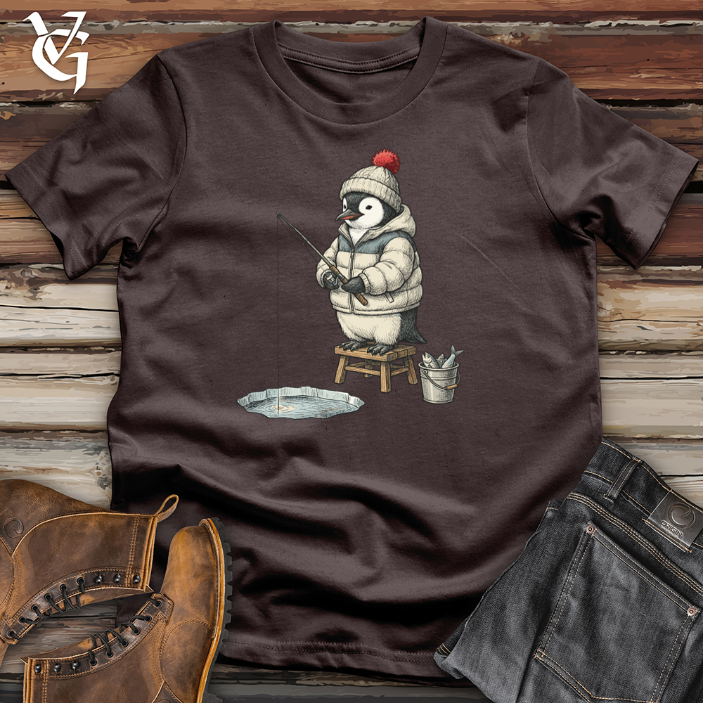 Viking Goods Ice Fisher Penguin Tee Dark Chocolate / L