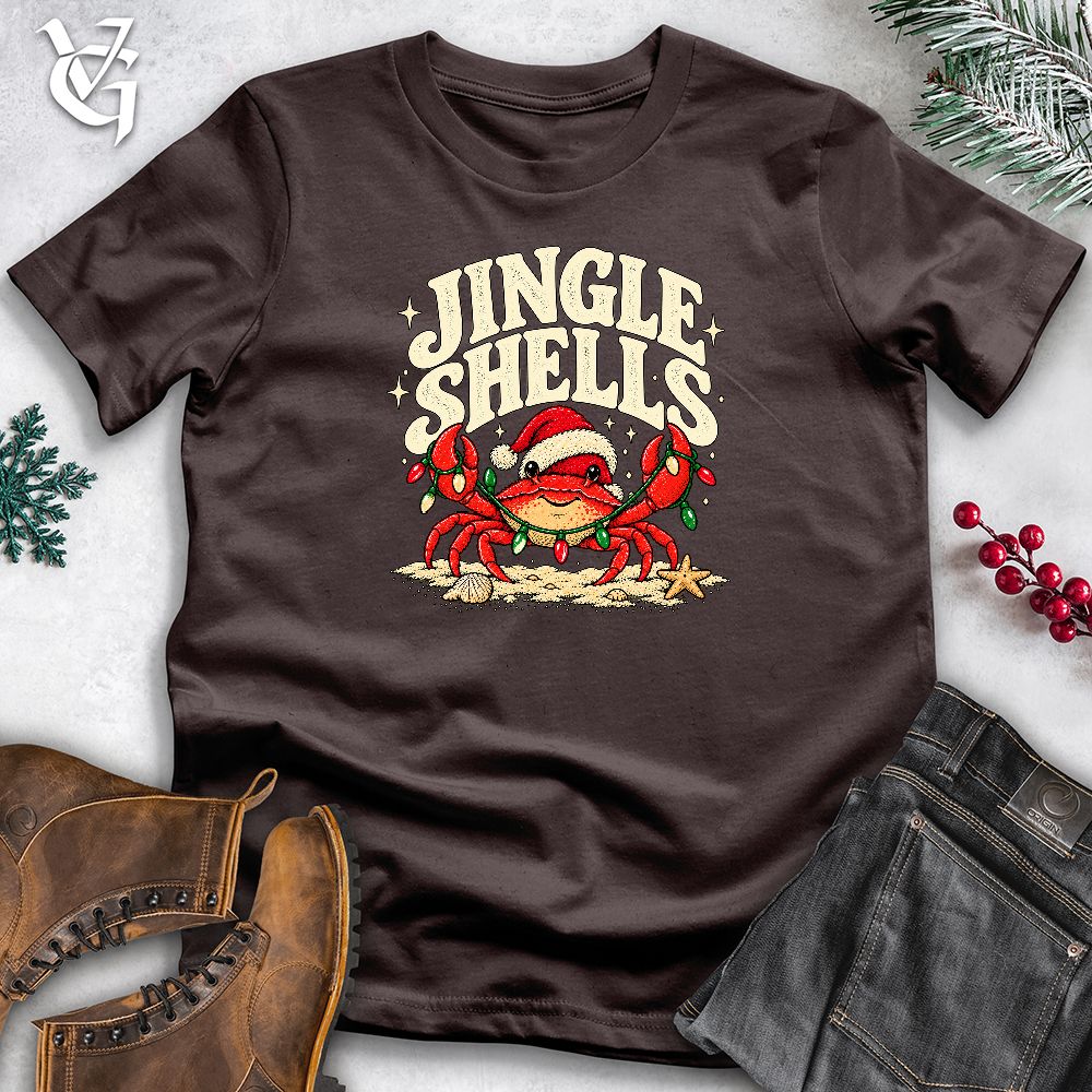 Viking Goods Jingle Shells Crab Softstyle Tee Dark Chocolate / L