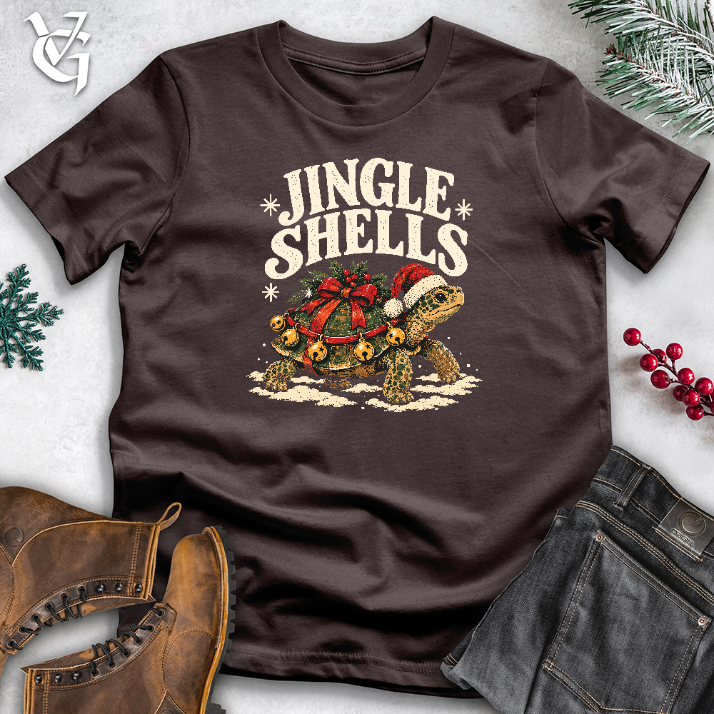 Viking Goods Jingle Shells Softstyle Tee Dark Chocolate / L