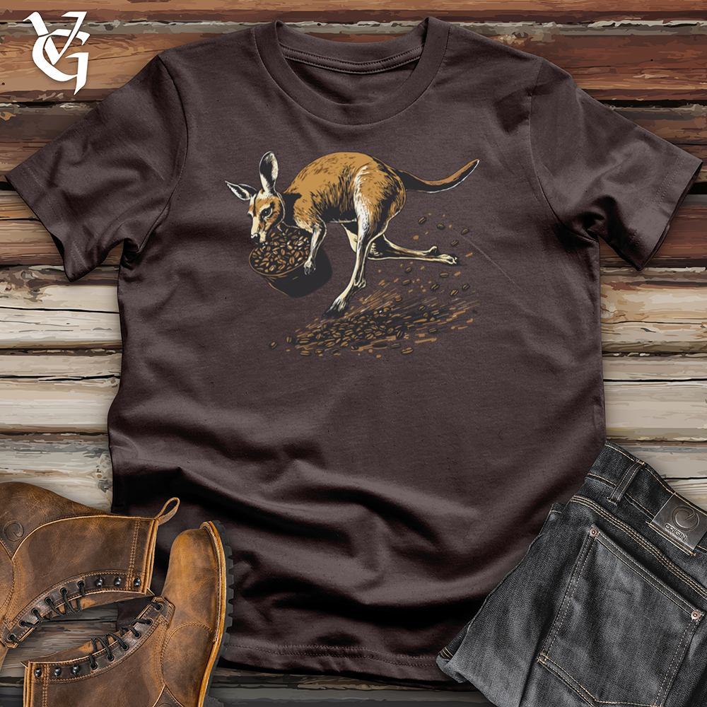 Viking Goods Kangaroo Coffee Thief Softstyle Tee Dark Chocolate / L