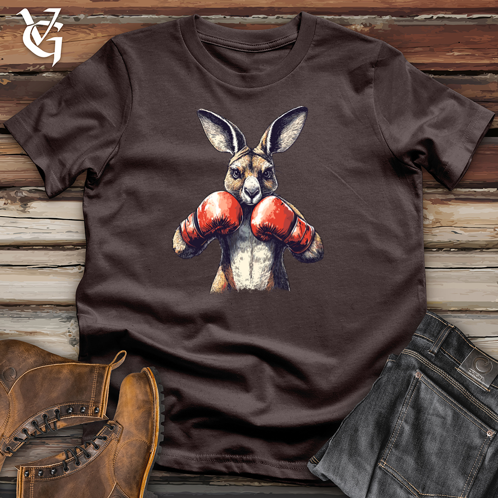 Viking Goods Kangaroo Knockout Softstyle Tee Dark Chocolate / L
