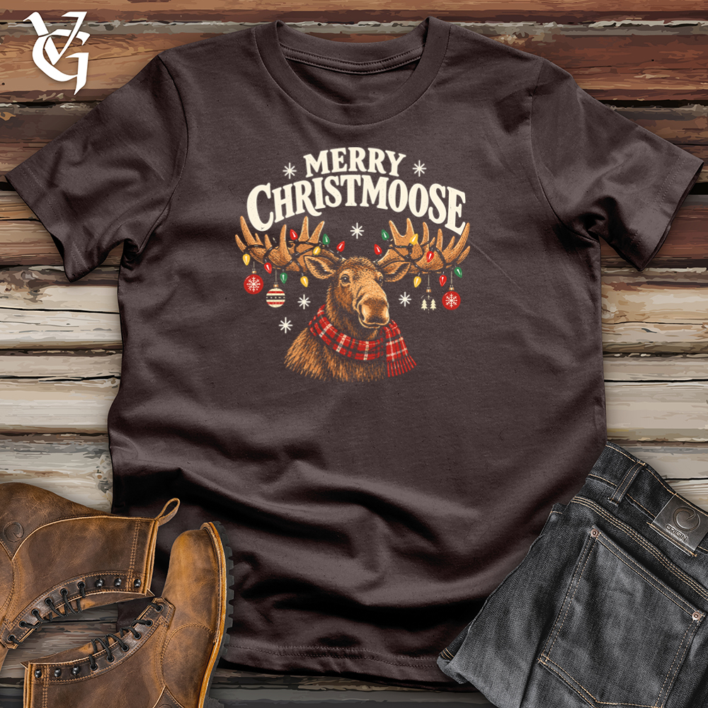 Viking Goods Merry Christmoose Tee Dark Chocolate / L