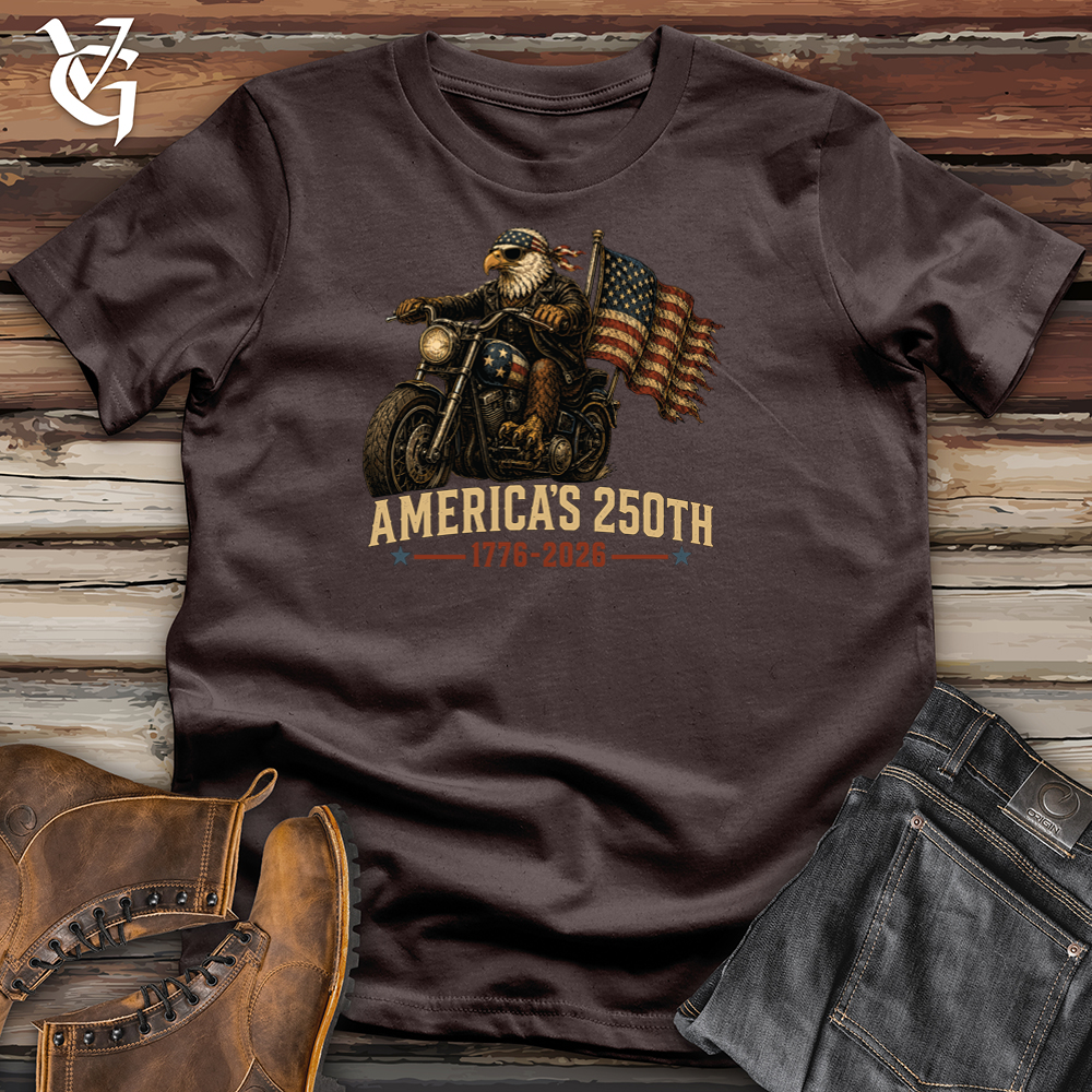Viking Goods Motorcycle Eagle Softstyle Tee Dark Chocolate / L