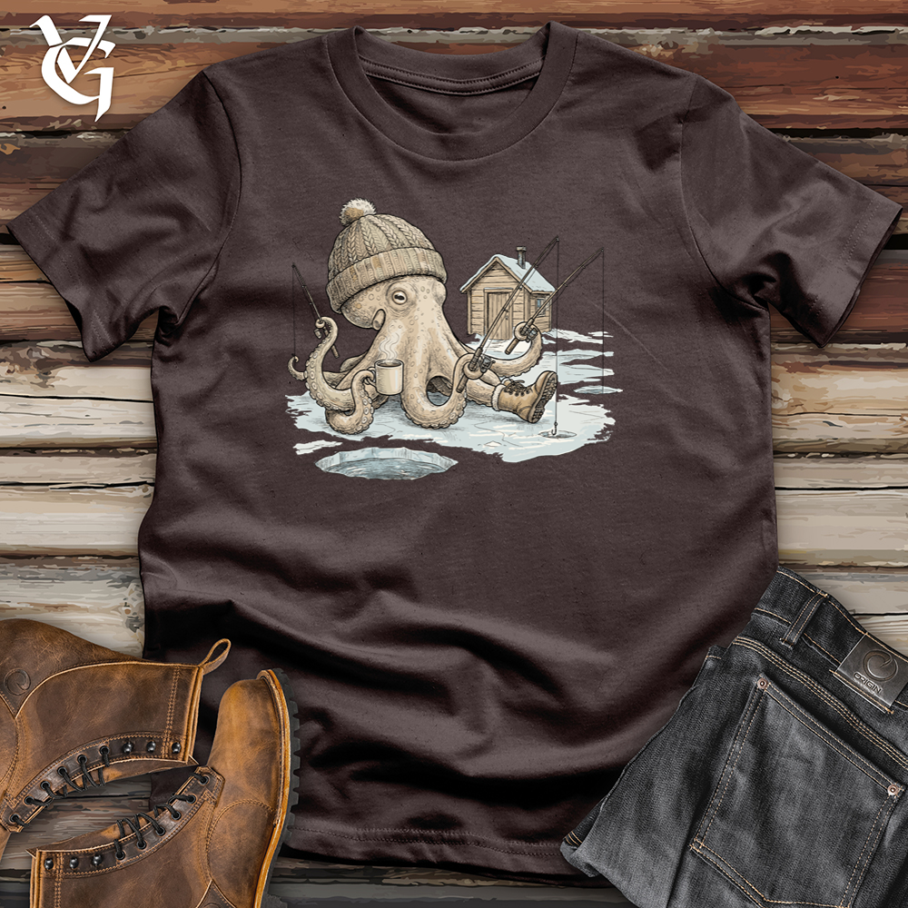 Viking Goods Octopus Ice Fishing Tee Dark Chocolate / L