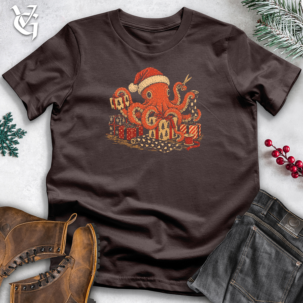 Viking Goods Octopus Wrapping Softstyle Tee Dark Chocolate / L
