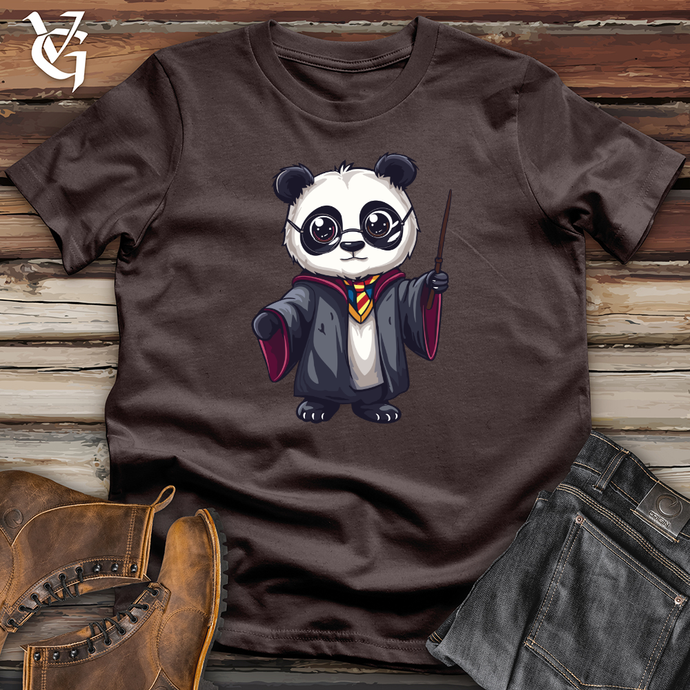 Viking Goods Panda Wizard Softstyle Tee Dark Chocolate / L