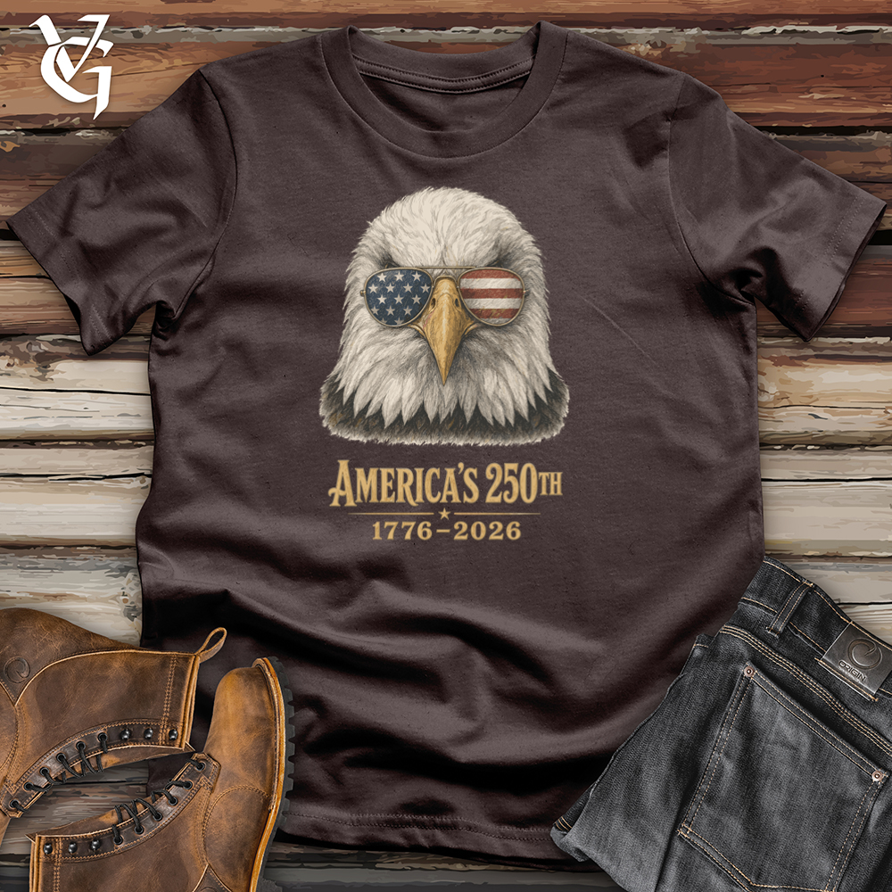Viking Goods Patriotic Eagle Softstyle Tee Dark Chocolate / L