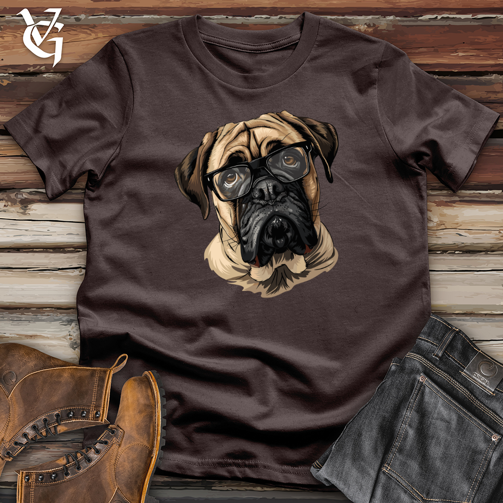 Viking Goods Pensive English Mastiff Portrait Softstyle Tee Dark Chocolate / L