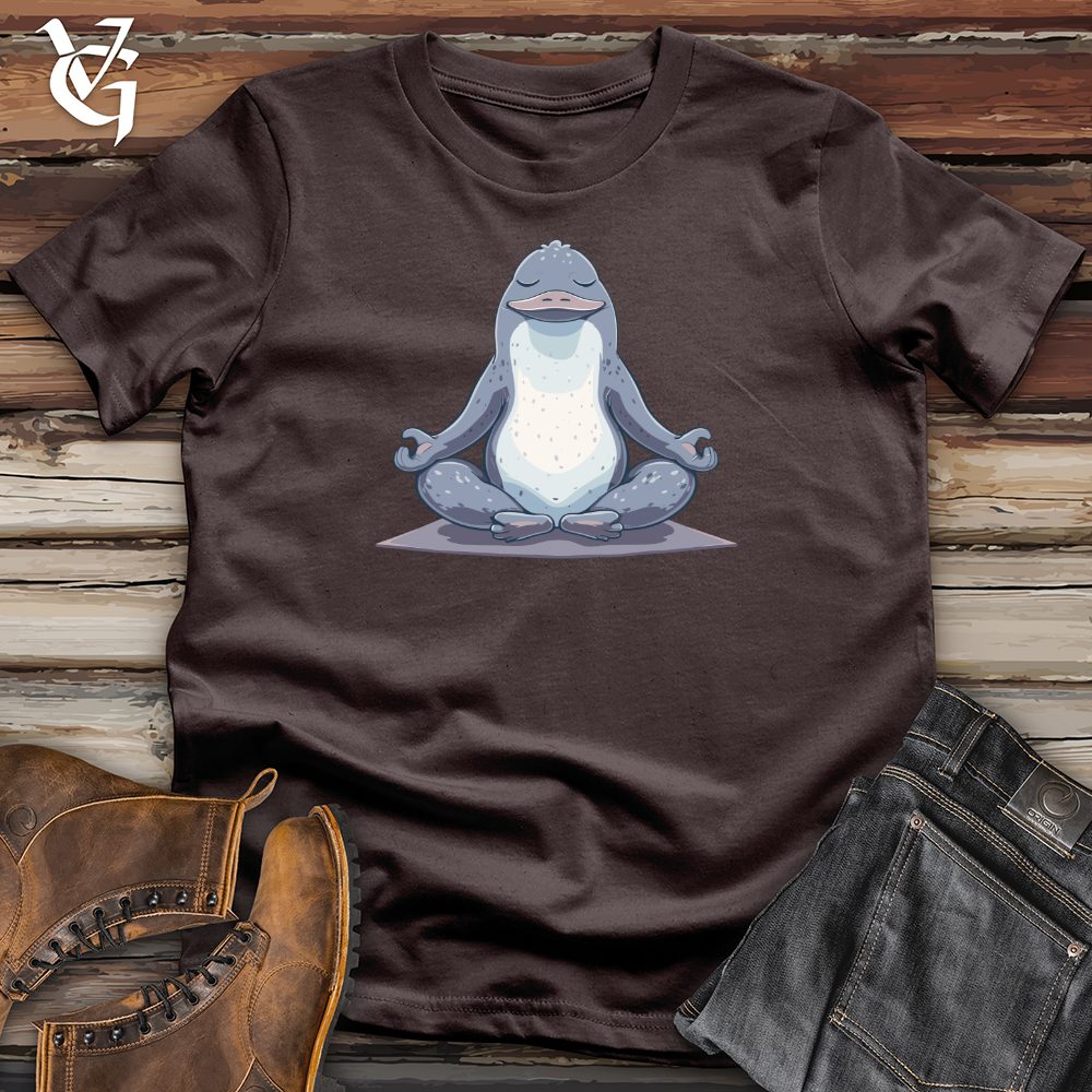 Viking Goods Platypus Zen Pose Softstyle Tee Dark Chocolate / L