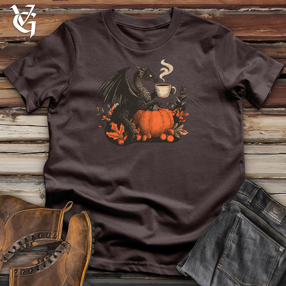 Viking Goods Pumpkin Spice Dragon Tee Dark Chocolate / L