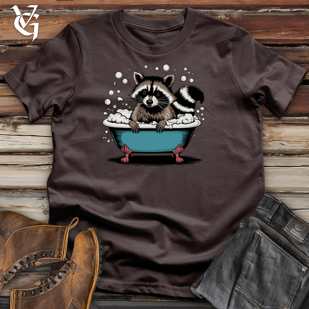 Viking Goods Raccoon in a Bathtub Softstyle Tee Dark Chocolate / L