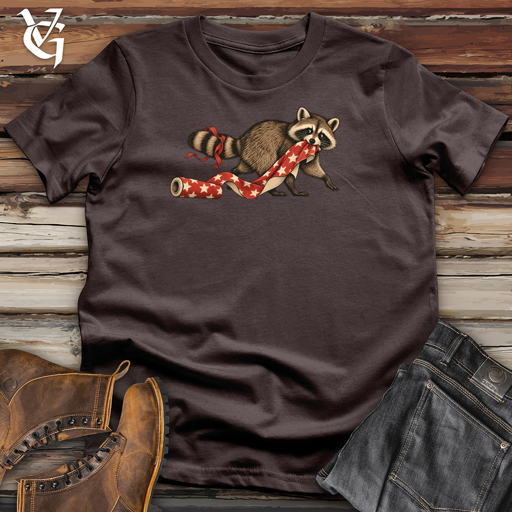 Viking Goods Raccoon Stealing Wrapping Tee Dark Chocolate / L
