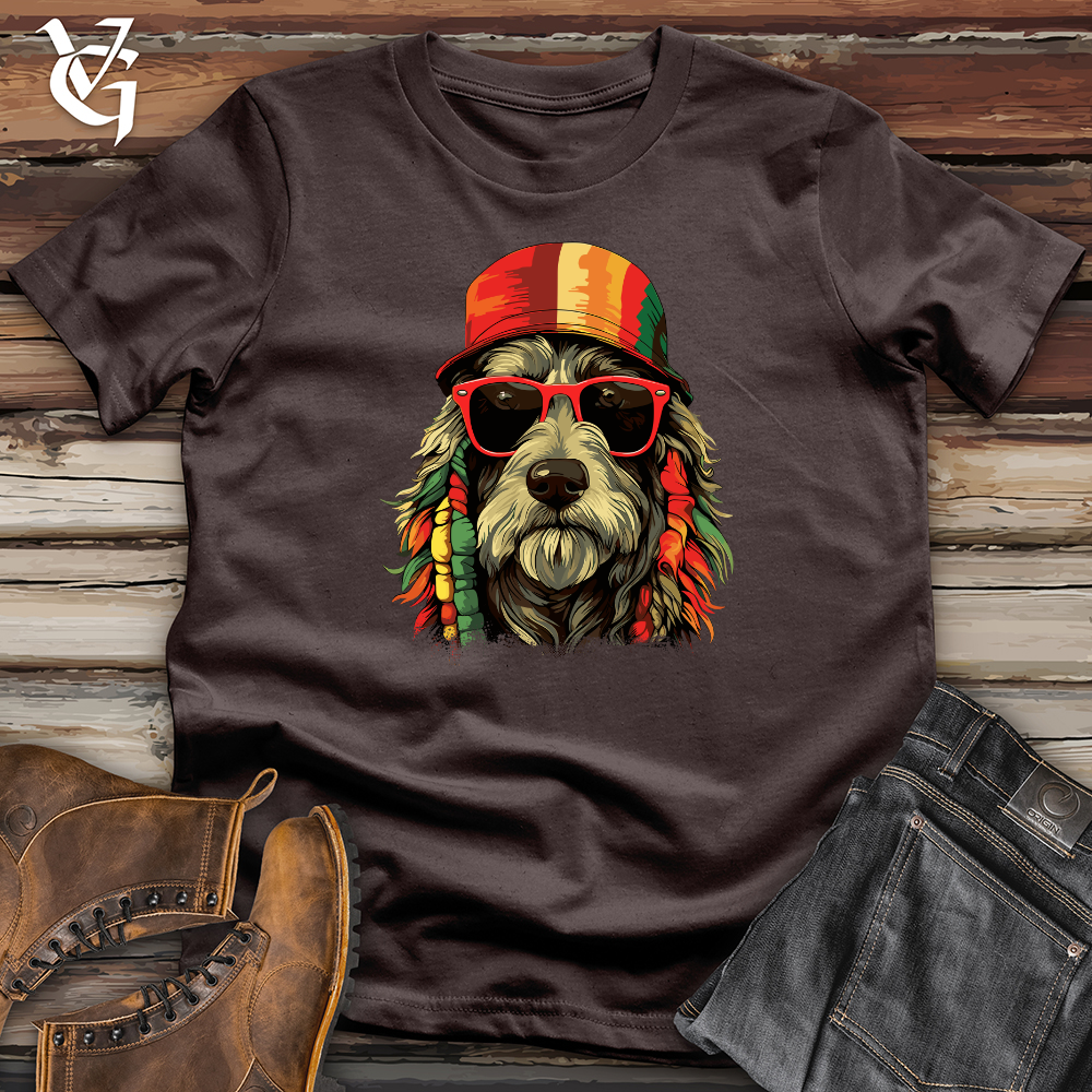 Viking Goods Reggae Pooch Vibes Softstyle Tee Dark Chocolate / L