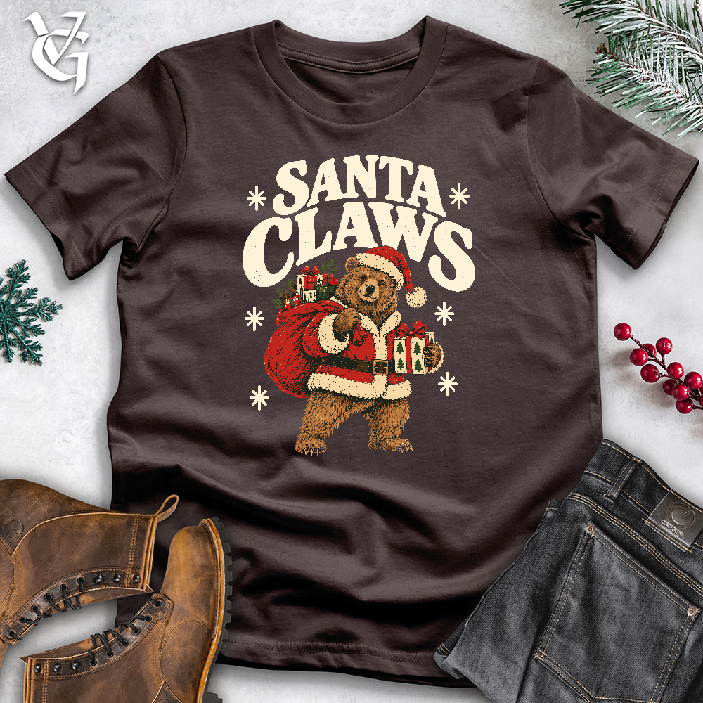 Viking Goods Santa Claws Softstyle Tee Dark Chocolate / L