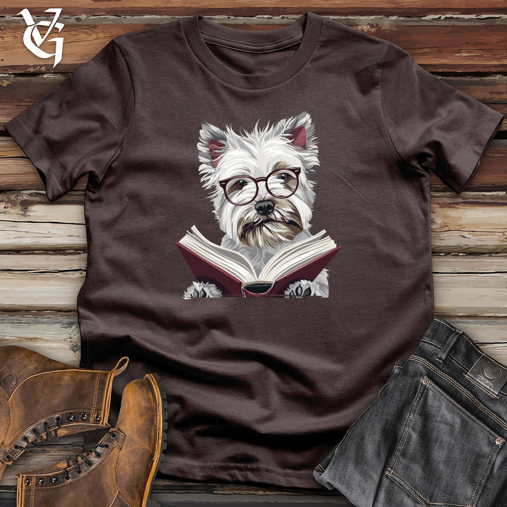 Viking Goods Scholarly Terrier Tales Softstyle Tee Dark Chocolate / L