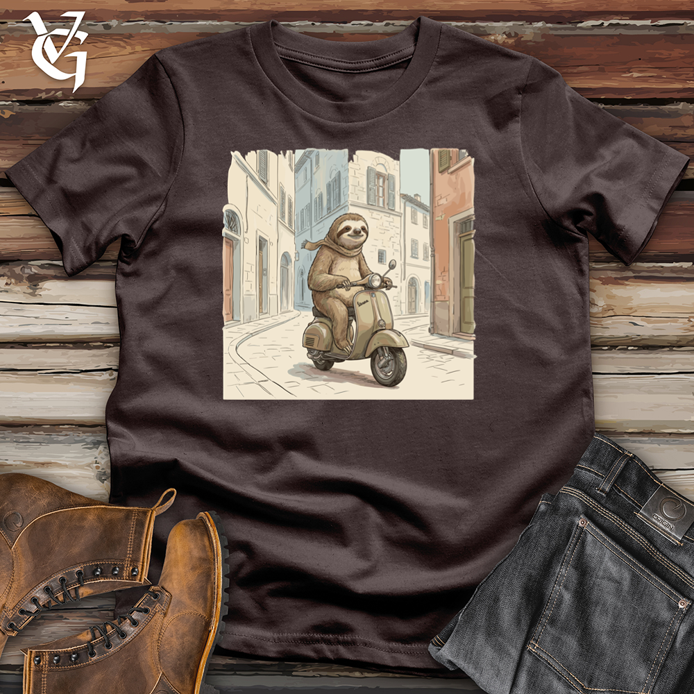 Viking Goods Scooter Sloth Tee Dark Chocolate / L
