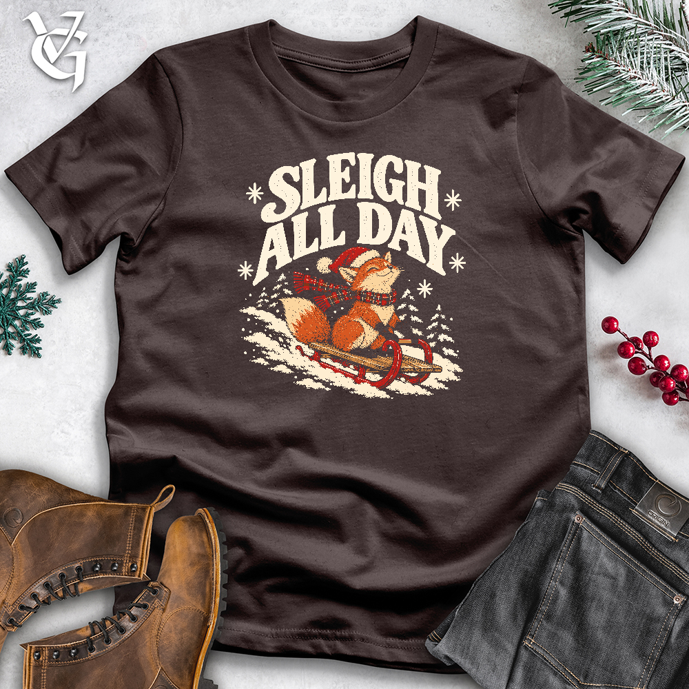 Viking Goods Sleigh All Day Softstyle Tee Dark Chocolate / L
