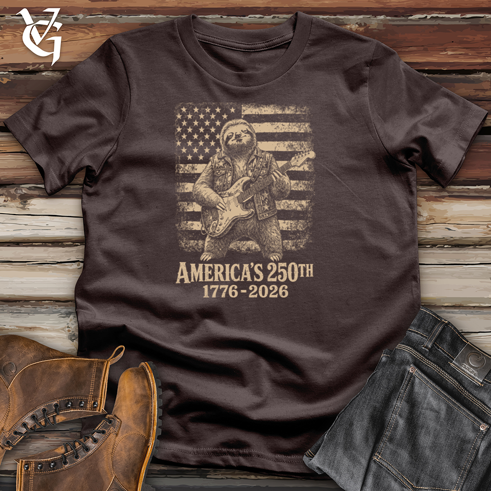 Viking Goods Sloth American Guitar Softstyle Tee Dark Chocolate / L