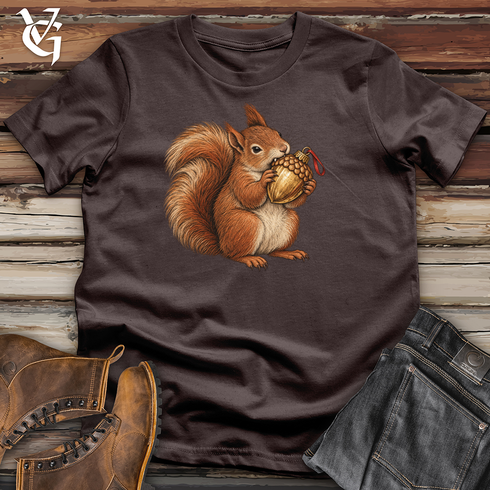 Viking Goods Squirrel Acorn Ornament Tee Dark Chocolate / L