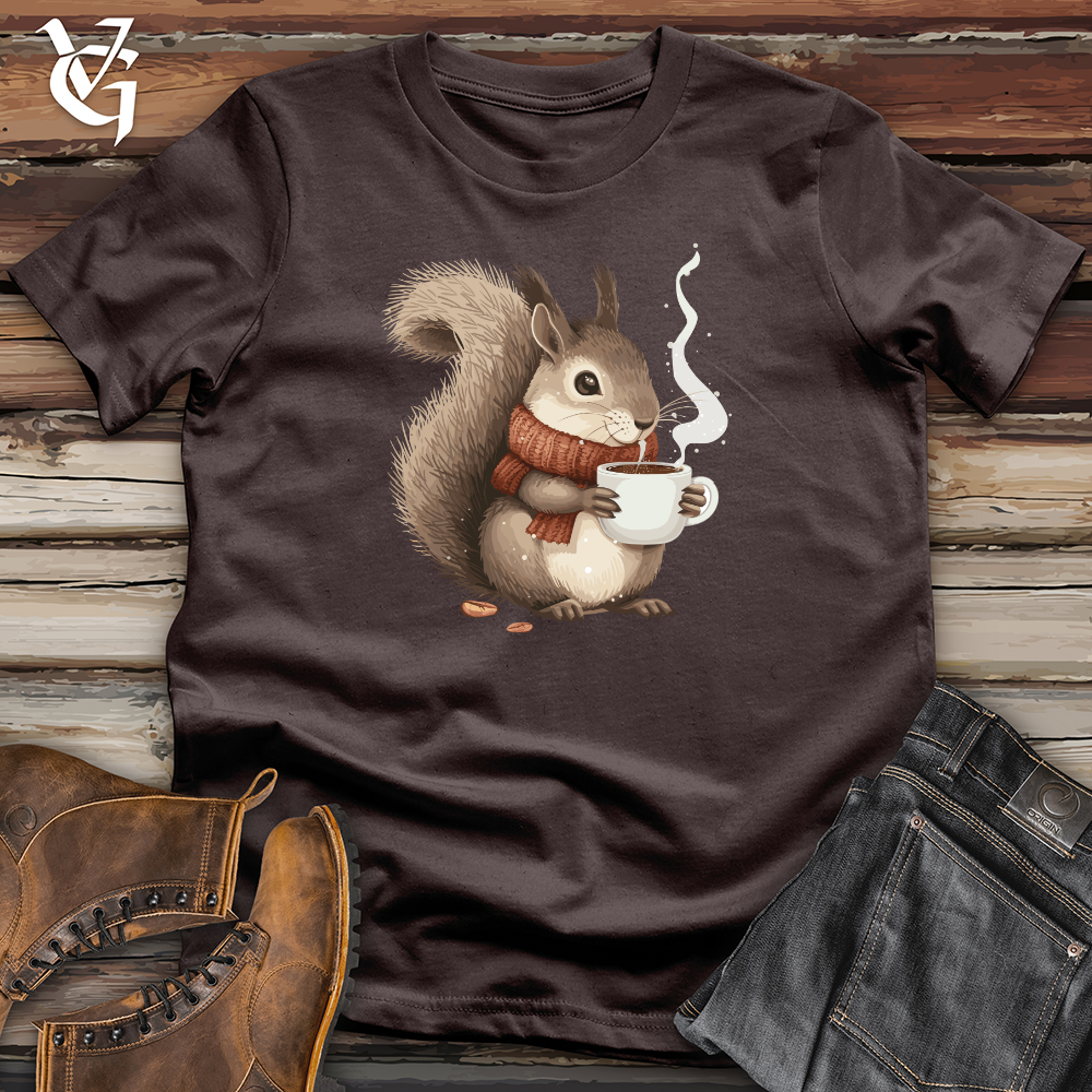 Viking Goods Squirrel Cozy Coffee Softstyle Tee Dark Chocolate / L