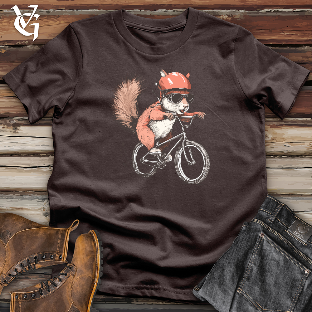 Viking Goods Squirrel Cycling Adventure Softstyle Tee Dark Chocolate / L