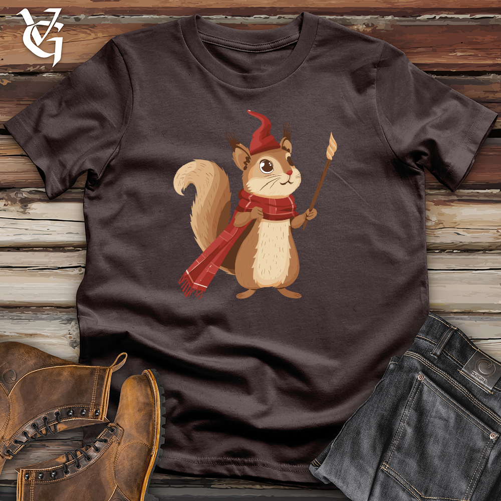Viking Goods Squirrel Magician Charm Softstyle Tee Dark Chocolate / L